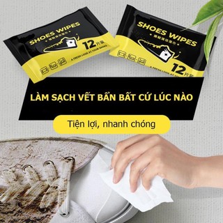 (Bán buôn-chuyên sỉ) khăn Lau Giày 12 Tờ