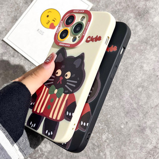 Ốp Lưng Basic Camera Nổi Cute Cat !!! - Nền Trắng - VN080