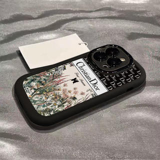 Ốp Điện Thoại Chống Rơi Cho IPhone 7Plus 8Plus IPhone 11 IPhone X XR XS Max IPhone 11 12 ProMax IPhone 1314 ProMax Thích Hợp Mềm IPhone 15 ProMax Vườn Bướm Đen 15