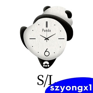 Đồng hồ treo tường hình gấu trúc Trang trí đồng hồ treo chống ve cho