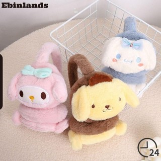 Einlands Nút Bịt Tai Bằng Vải Bông Dày Dặn Chống Gió Hình Búp Bê Hoạt Hình kuromi melody Cho Nữ Sinh