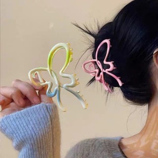 Mùa Hè 2024 Mới Nhiều Màu Sắc Kẹp Tóc Nữ Thời Trang Acrylic Bướm Kẹp Cho Nữ