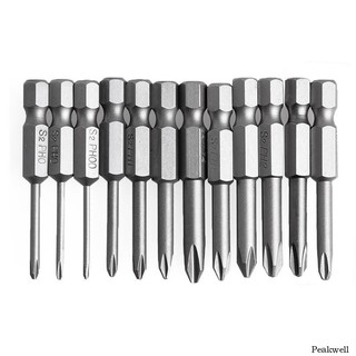 Peak 12 Bộ 50mm 1 4 Inch Chuôi lục giác Phillips từ tính cho mũi tuốc nơ vít chéo