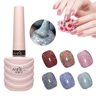  Gel sơn móng tay ANNIES UV ánh ngọc trai kim sa lấp lánh 20 màu sắc tùy chọn thời trang mới tươi sáng 