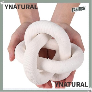 Ynatural nút gỗ trang trí bàn cà phê trang trí tay khắc dây xích gỗ trang trí liên kết