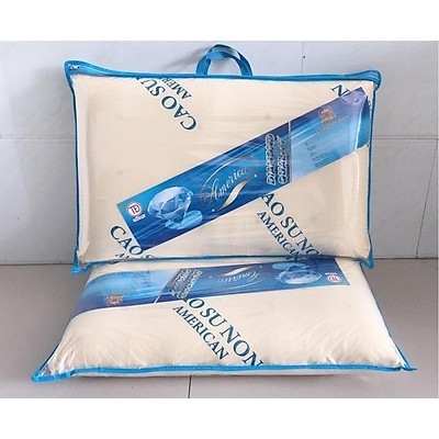 Gối cao su non nhân tạo AMERICAN 40X60cm - gối nằm cao su- gối cao su 40x60cm