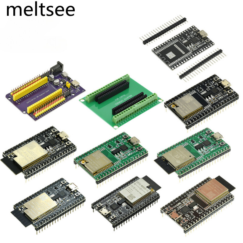 Bảng phát triển ESP32 TYPE-C / MICRO USB CP2102 WiFi + Bluetooth Dual Core ESP32-DevKitC-32 WROOM-32D 32U WROVER ESP-WROOM-32 ESP32-DevKitC Core Expansion Board 38PINS
