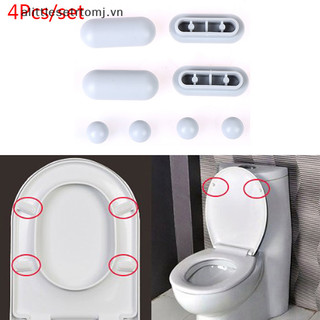 Alittlesetrtomj 4 Miếng Đệm Chống Trơn Trượt Bồn Cầu Đệm Đệm Bao Cả Cản Phòng Tắm Nâng Bộ VN