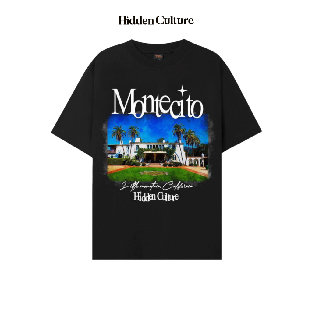 【HOT】 Áo Thun Oversize Hidden Culture - MONTECITO T-SHIRT - Black
