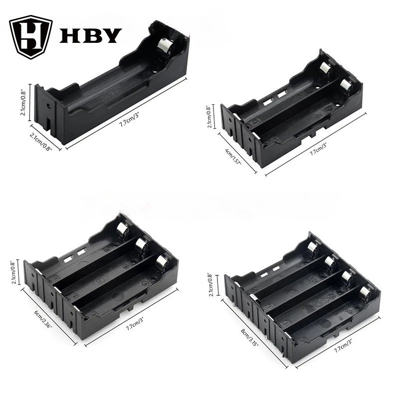 18650 Hộp Pin 1 Phần 2 Phần 3 Phần 4 Phần Giá Đỡ Pin PCB / Bảng Cắm / Pin / DIY