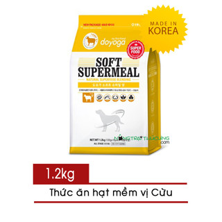 Hạt mềm cao cấp cho chó doyoga soft supermeal 1.2kg - nhiều vị