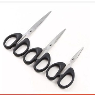 Kéo cắt giấy thủ công học sinh văn phòng cán đen 16cm _mqs