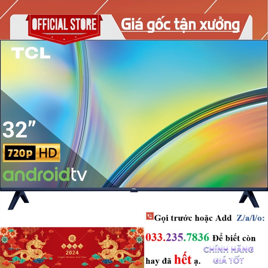 R.ẻ> Android Tivi TCL HD 32 inch 32S5400A