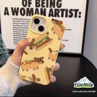 ốp lưng iphone 11 thân thiện với môi trường Bánh mì Chó con Dễ thương Vỏ tpu cho 14 xr 13 11 12 pro max 8 7 6 6s plus x xs max se 2020 13 12 11 Phân hủy sinh học Vỏ rơm lúa mì