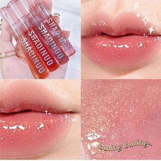 Dầu bảo vệ môi mật ong Bobo Lip Thủy tinh trong suốt và Son môi dưỡng ẩm Học sinh Q2G9