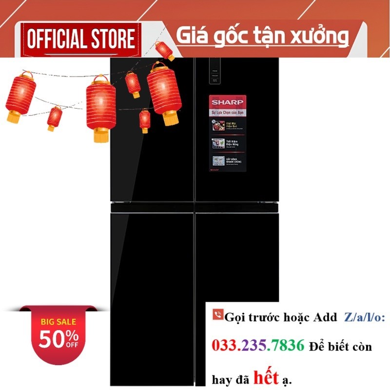 Tủ lạnh Sharp Inverter 362L SJ-FX420VG-BK <new