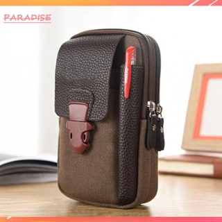 [Paradise1.vn] Túi đeo thắt lưng thể thao ngoài trời dành cho nam bằng vải Canvas Thắt lưng kinh doanh chắc chắn Túi đựng điện thoại di động