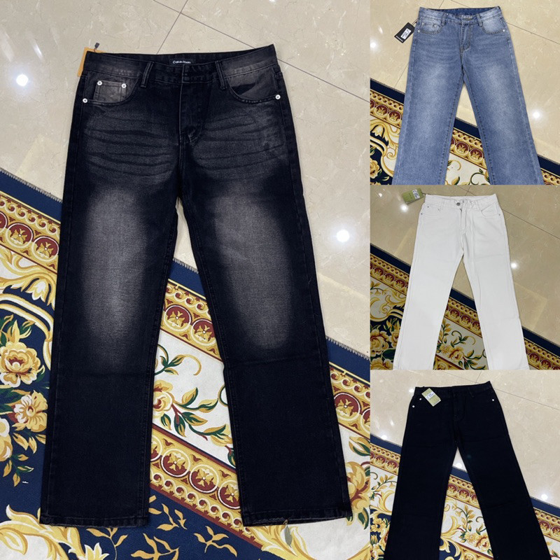 Quần Bò Suông Nam Ống Rộng, 4 màu siêu đẹp, dễ mặc nhất,chất bò mềm from dáng chuẩn(Ảnh thật, được kiểm tra)