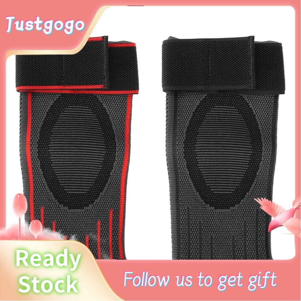 Justgogo Elbow Sleeve Compression Support Brace Elastic Bandage Sports