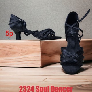 Giày latin nữ soul dancer 2324 gót 5.5cm - đen