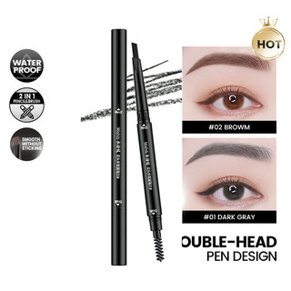 Chì kẻ mày 2 đầu, hàn quốc designing eyebrow pencil lâu trôi đủ các tone màu arse fans