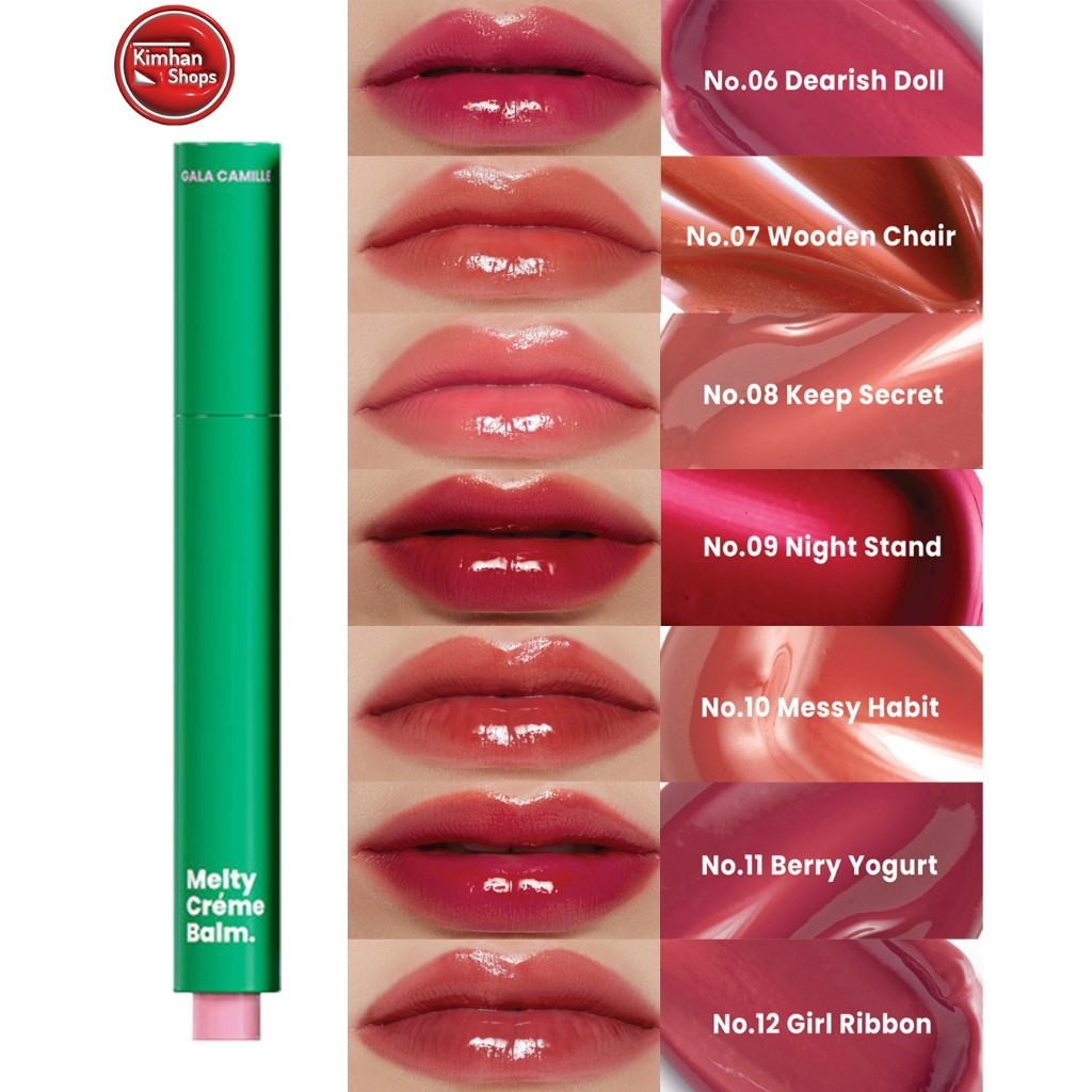 Son bóng Gala Camille Melty Creme Balm dưỡng môi, mọng nước 💦💦 [Nội địa Thái]