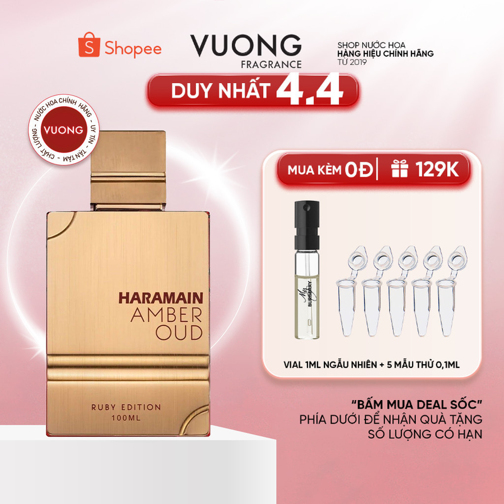 [Mẫu thử] Nước hoa Unisex  Al Haramain Amber Oud Ruby Edition