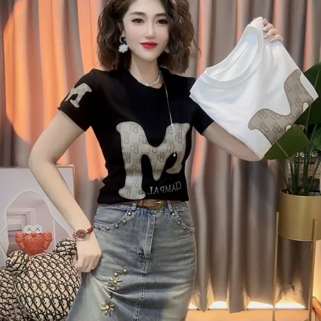 Áo thun Cotton nữ, giản dị, cỡ lớn
