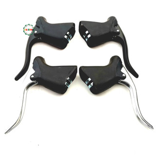 Tay thắng GÙ cho ghi đông tay cong xe đạp đua - Màu bạc-De