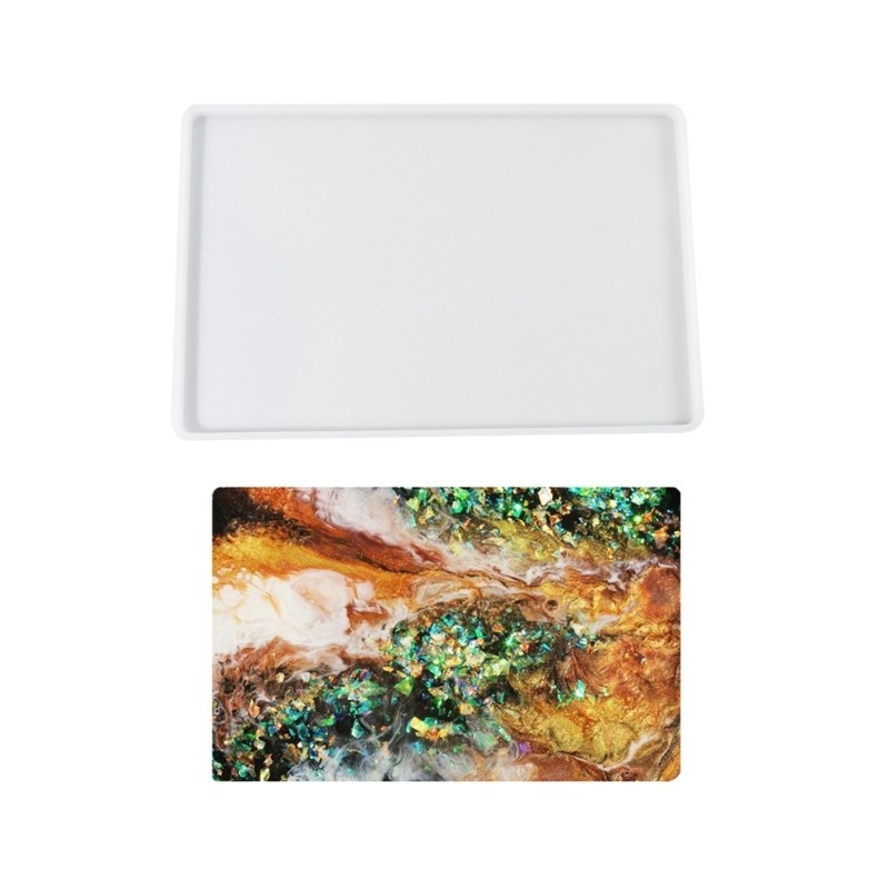 Mya khuôn silicon chuyên nghiệp đổ nhựa resin, khuôn đất sét, tranh resin, khuôn khay lớn