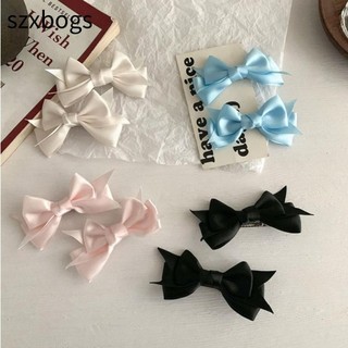 Szxbogs Gothic Balletcore Kẹp Tóc, Phụ Kiện Trang Trí Tóc Barrettes Nơ Kẹp Tóc, Vải Nơ Phụ Kiện Tóc