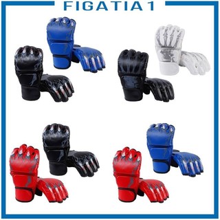 2 đôi găng tay mma găng tay đấm bốc nửa ngón để huấn luyện sanda đấm túi