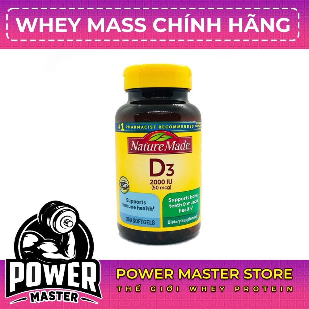 [QUÀ TẶNG] GÓI SHARE LẺ NATURE MADE VITAMIN D3 2000IU, VIÊN UỐNG BỔ SUNG D3 SỨC KHỎE XƯƠNG TỰ NHIÊN 