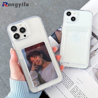 Ốp điện thoại TPU mềm trong suốt có ngăn đựng thẻ cho OPPO A94 A74 A54 A53 A73 A91 A92 A72 A52 A72 A31