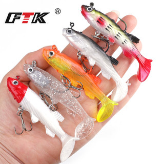 Fttk 8cm / 13g chìm mồi câu cá nhân tạo mồi bơi mồi câu cá mềm mồi nhân tạo dụng cụ câu cá