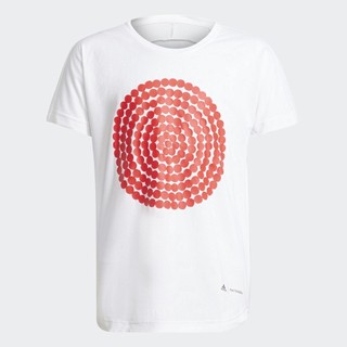 adidas Tập luyện Áo Thun Graphic Dáng Suông Dài Marimekko Primegreen AEROREADY Trẻ em trắng H26617