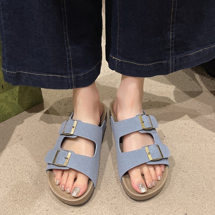 Size 35-45 Thời Trang Hàn Quốc Y2K Retro Dép Nữ Đế Dày Phong Cách Ngoài Trời Chống Trơn Trượt Nhẹ Kỳ Nghỉ Màu Sắc Phù Hợp Với Mặc Bên Ngoài Đế Mềm Lười Một Chân Bàn Đạp Birken Dép St | BigBuy360 - bigbuy360.vn