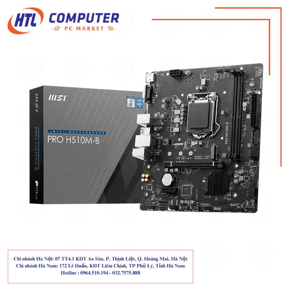 BO MẠCH CHỦ MAINBOARD MSI PRO H510M-B
