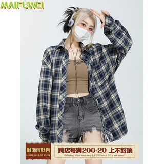 Maifuwei áo sơ mi áo sơ mi nữ áo kiểu hàn quốc ins nhí nhảnh tinh tế thoải mái wcs2430td7 13z240329