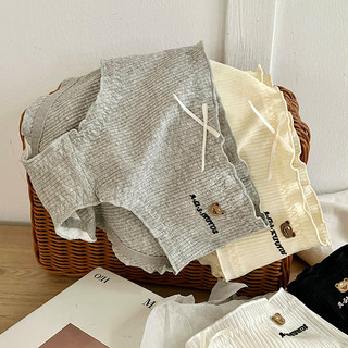 Sữa Ngọt Gấu ~ Cô Gái Nhật Bản Dễ Thương Bốn Mùa Thoải Mái Cotton Nguyên Chất Giữa Eo Quần Đùi Nữ Bán Buôn