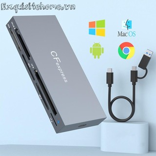Đầu đọc thẻ CFexpress Type B / CF / XD / MS / SD / TF Type-C USB 3.2 Gen2 10Gbps