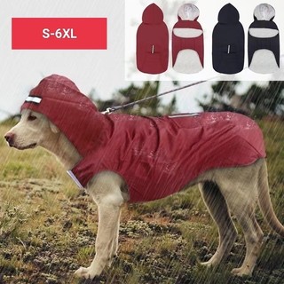 Áo mưa thú cưng S-6XL Thích hợp cho áo mưa cho chó lớn Áo mưa cho chó chống nước chống gió Áo mưa có mũ trùm đầu cho chó Quần áo ngoài trời Giữ khô
