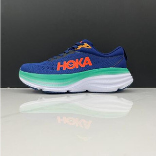 Hoka One One One Bondi 8 giày chạy bộ Giày thể thao giày Parfait màu xanh dương/xanh lá/trắng cỡ 36-45