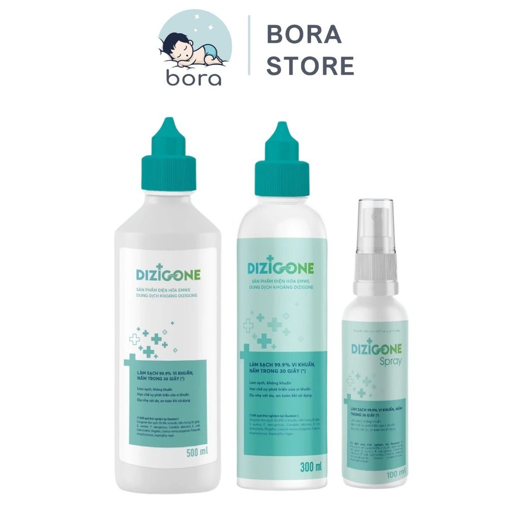 Dung dịch kháng khuẩn Dizigone 100ml/300ml/500ml cho bé, tái tạo da, ngăn ngừa sẹo, chăm sóc tổn thư