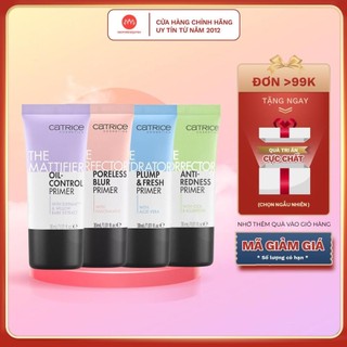  Kem lót Catrice Primer kiềm dầu dưỡng ẩm làm mịn đều màu da  Tím - Hồng - Xanh lá - Xanh dương  30ml 