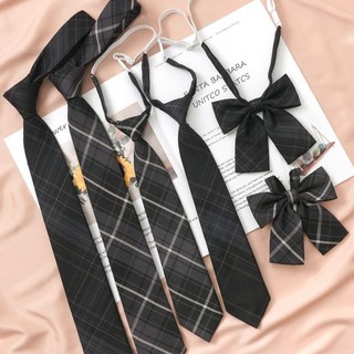 Cà vạt đen / cà vạt / hoa phong cách preppy cổ điển cho cặp đôi