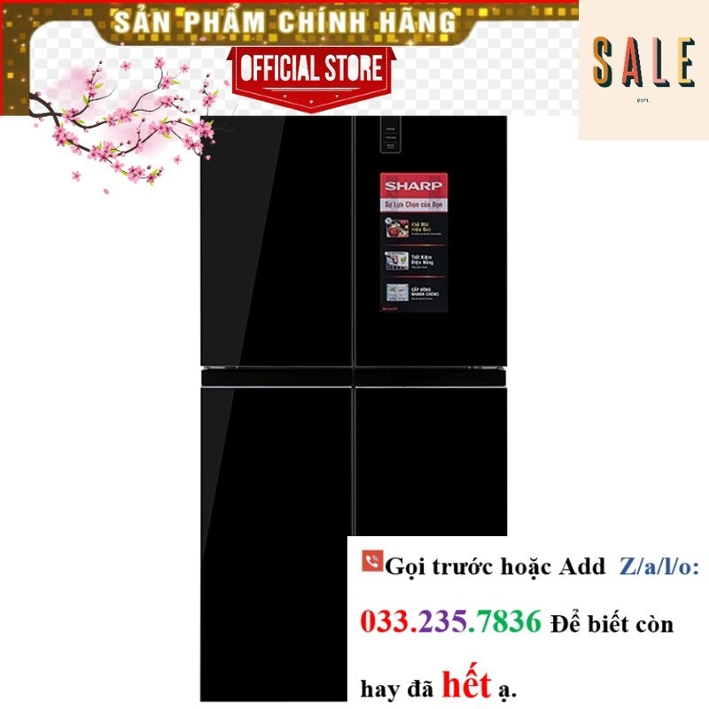 SỐC Tủ lạnh Sharp Inverter 362L SJ-FX420VG-BK