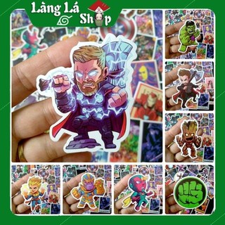 Miếng dán Sticker Avenger (Siêu anh hùng Marvel) - trọn bộ 100 hình - In rõ ràng sắc nét khó tróc