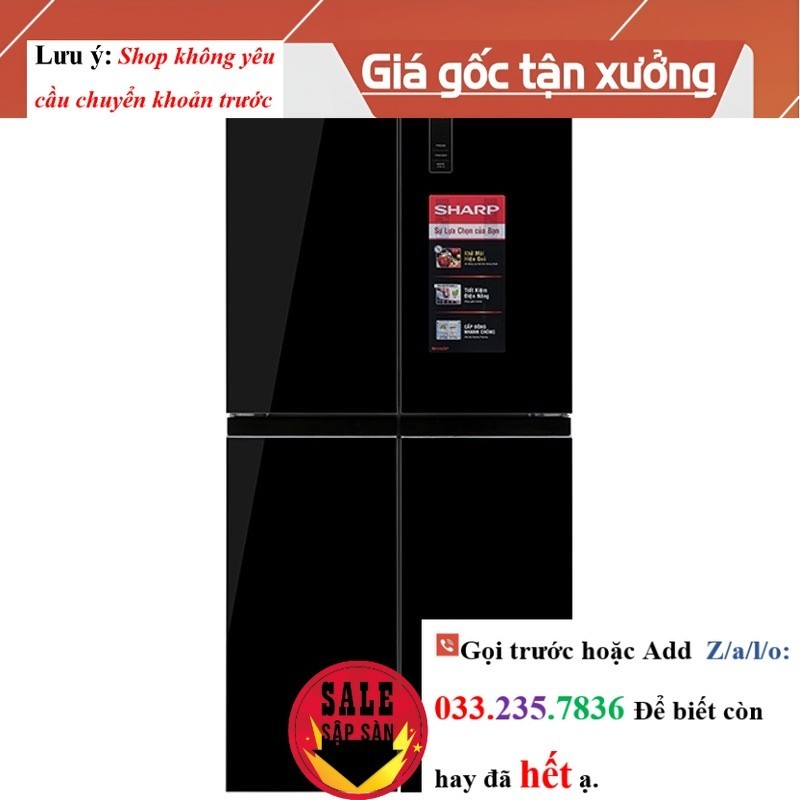 Tủ lạnh Sharp Inverter 362L SJ-FX420VG-BK <New>