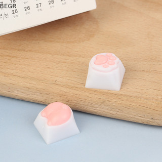 Được mèo paw keycaps dễ thương cho bàn phím cơ cherry mx switch diy tùy chỉnh nắp chìa khóa silicon mềm móc khóa artisan màu hồng vn